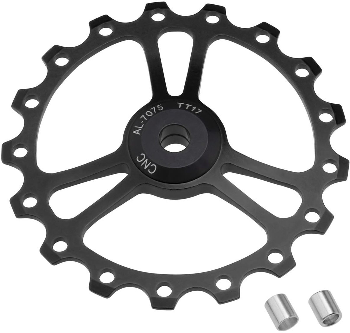 Livia home - Fiets Keramische Jockey Wiel - 17T Achterderailleur Katrol - Aluminium Lager - Zwart - Jockeys Achterderailleur - Geschikt voor Mountain