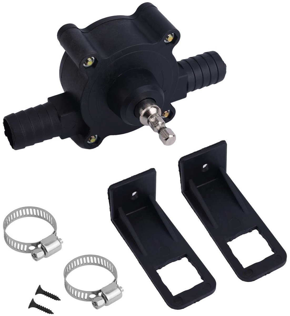 Smoakez - Elektrische Handboor Waterpomp - Zelfaanzuigende Pomp voor Vloeistoffen - Compact en Efficiënt - Geschikt voor Tuin en Huishouden - Water...