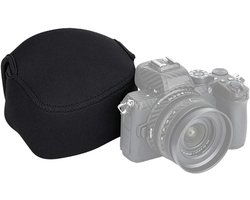 Neopreen Camera Tas voor Nikon Z50/Z fc en Nikkor Z DX 16-50mm Lens met Lenskap en Compatibiliteit voor Fuji X-S10