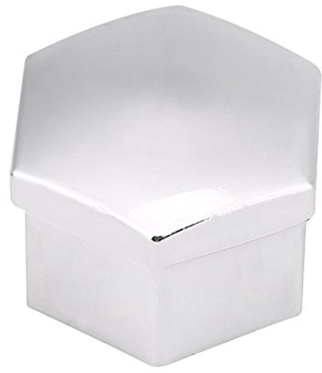 Moerafdekking, 20 stuks, 19 mm, Wielmoer Bout, Hex Beschermkappen voor Wielmoeren, Chroom