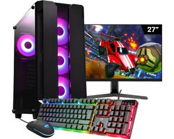 ScreenON - Gaming Set - X105128 - V2 (GamePC.X105128 + 27 Inch Monitor + Toetsenbord + Muis)
