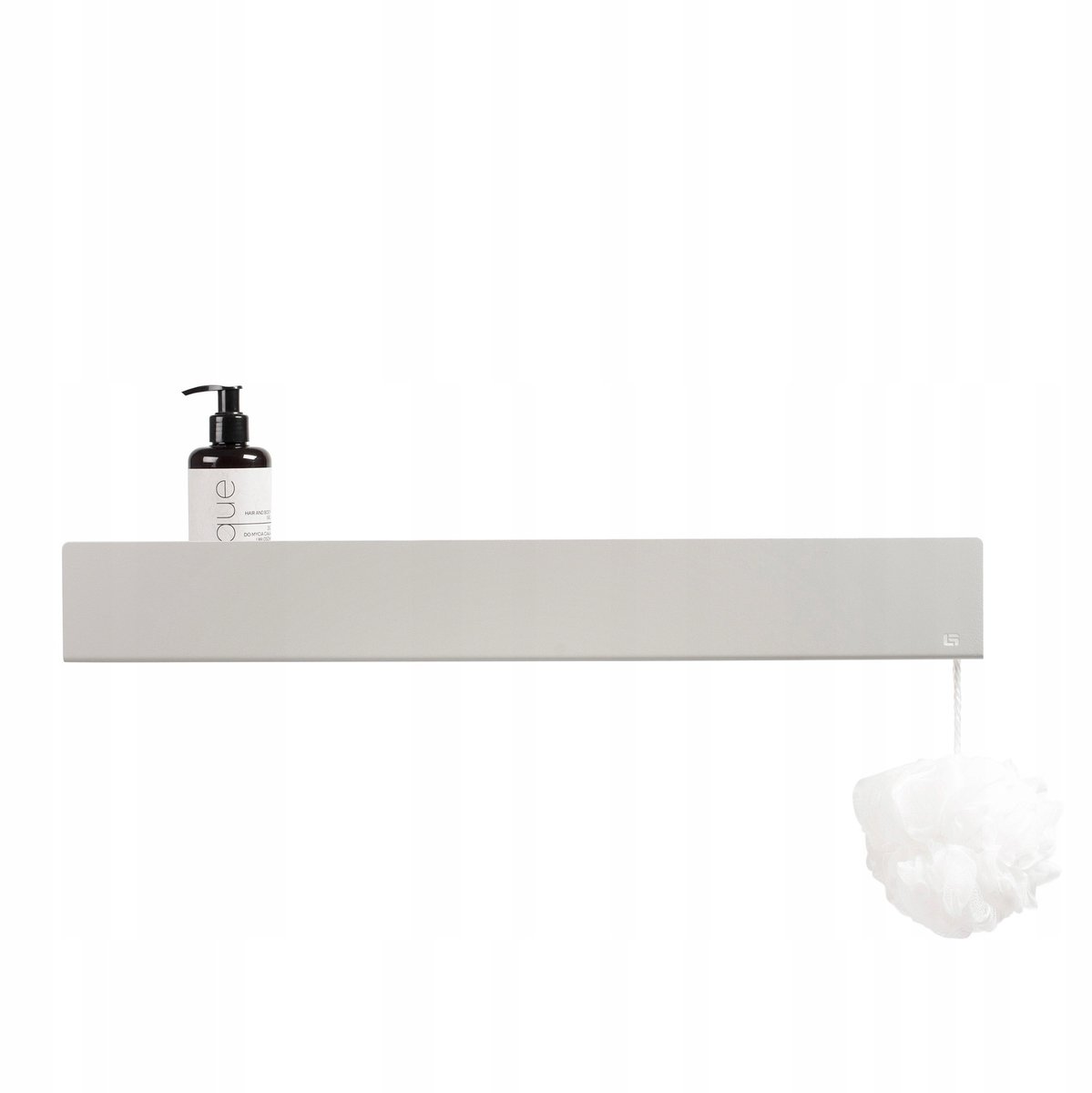 SlowDeco ISLA - Badkamerplank - 60 cm - Grijs - Wandmontage - Gepoedercoat metaal
