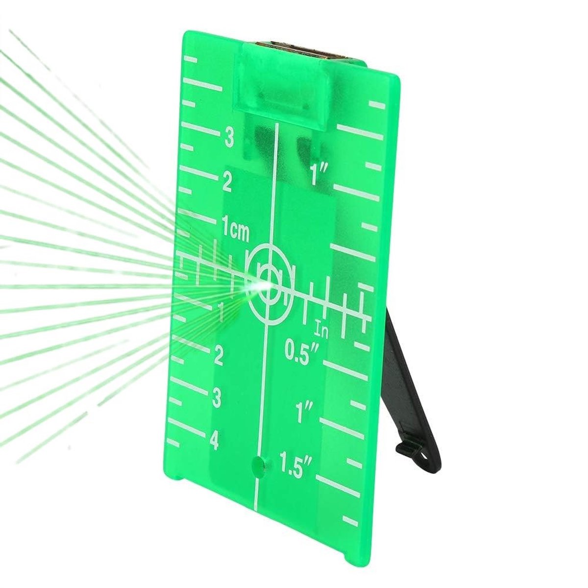 Dailygoods - Laser Level Target Plate - Dubbele Schaal - Vouwbaar en Magnetisch - Nauwkeurige metingen - Precisie instrument - Ideaal voor bouwproject
