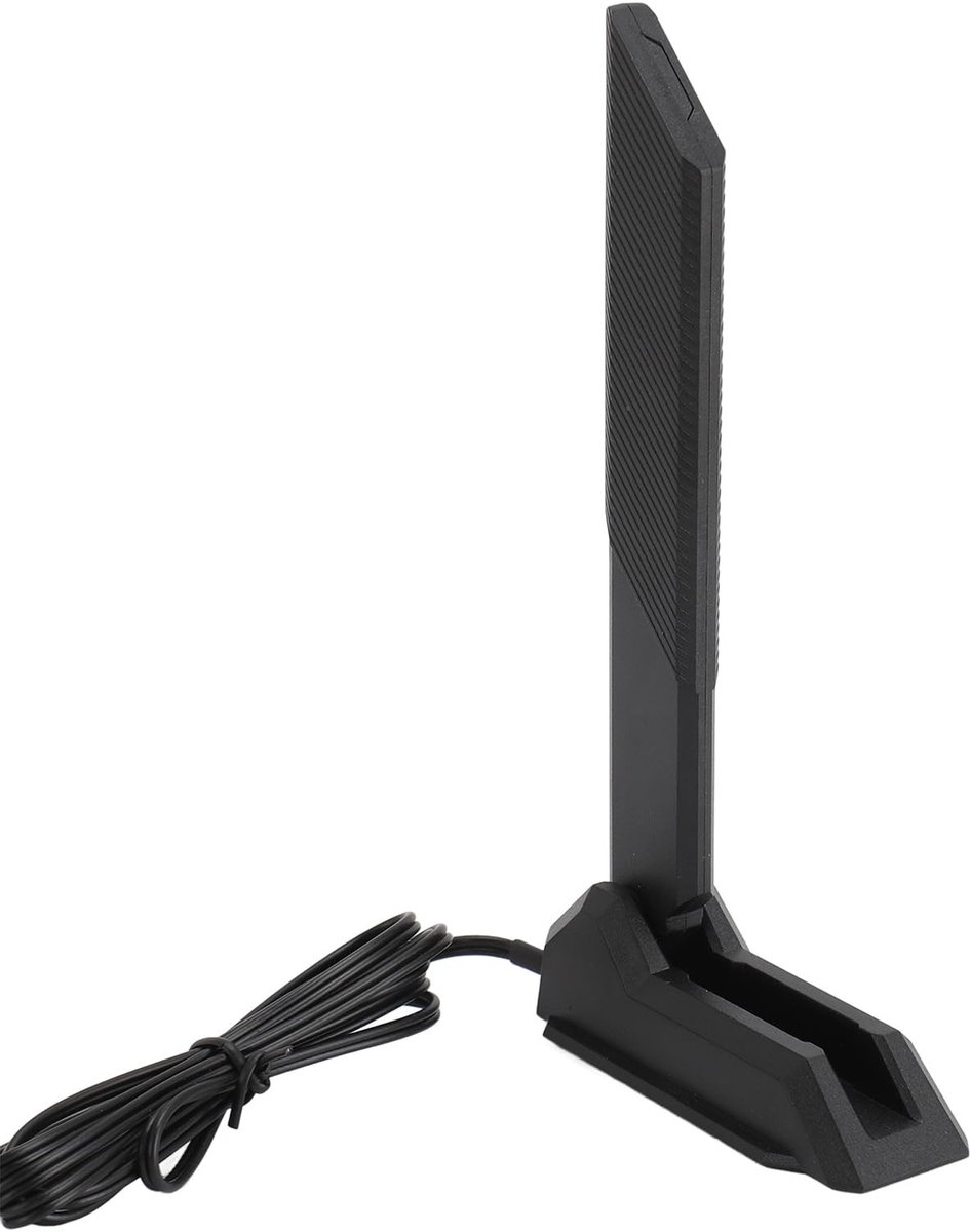 Dailygoods - Tri-band WiFi-antenne - Hoge Versterking - Magnetisch - 12dBi - Verbeterde Dekking - Geschikt voor Pc-desktop - 140 mm Kabel