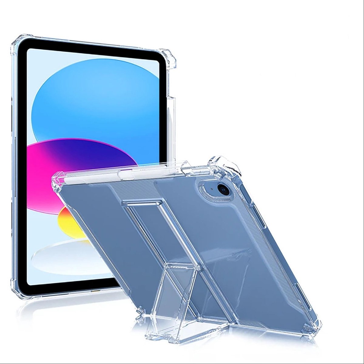 Dailygoods - iPad Air 4/Air 5 10,9 Clear Case - Zachte TPU Beschermhoes - Transparant - Slanke Hoes met Airbag Bescherming - Geschikt voor iPad Air 4/