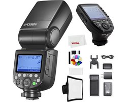 Flash Speedlite professionnel avec E-TTL II Autoflash, Flash manuel et Déclencheur sans fil 2.4G pour Canon, Nikon et Sony