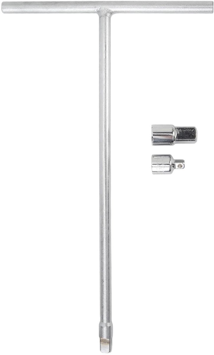 T-handle sleutelset 3/8 inch met 1/4 en 1/2 inch adapters - Duurzaam en krachtig