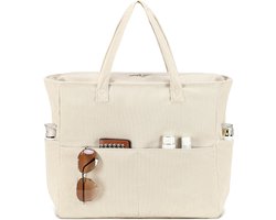 Grote waterdichte strandtas voor dames met rits, ideaal voor fitness, reizen en gezinsuitjes