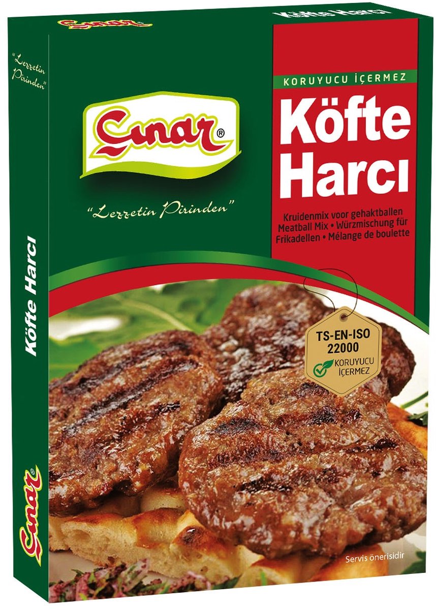 Tuana Kruiden - Çınar Köfte Harcı 90 G - Gehaktballen Mix - Tuanashop - CIN007