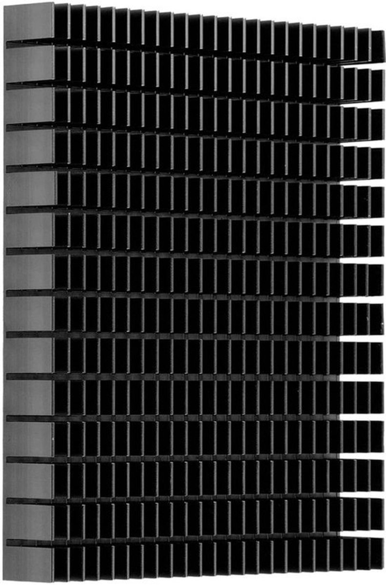150 X 120 X 20mm Aluminium Heat Sink Cooling Fin voor CPU Amplifier PCB (Zwart)