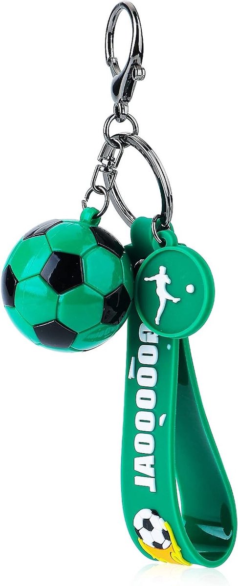 Inspirerende Siliconen Sleutelhanger Voetbal voor Jongens, Meisjes en Tieners - Perfect als Cadeau voor Feestjes, Gym en Carnaval