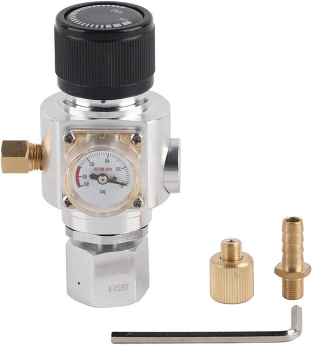 Frisdrankwaterdrukreduceerventieladapter voor Homebrew - Mini CO2-gasregelaar