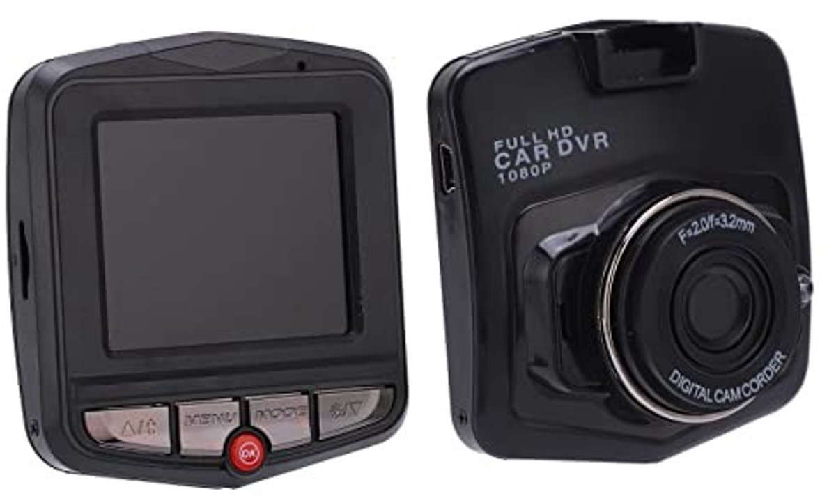 Dailygoods - Dash Cam - 1080P Full HD - Dubbele camera's voor en achter - 170° groothoek - Nachtzicht - Auto Dashboard Camera Recorder - Geschikt voor