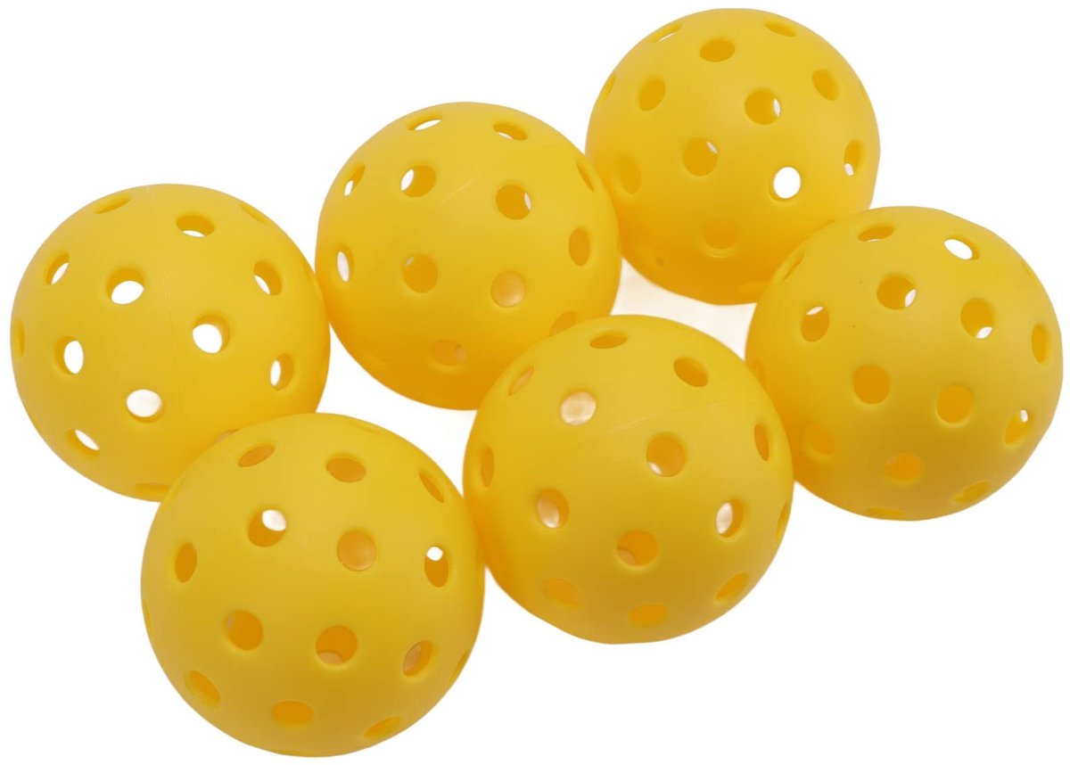 Dailygoods - Pickleballs - Indoor Oefening - Stabiele vliegroute - Kunststof - Hoge windweerstand - Verbindingstechnologie - Geschikt voor buiten - 23