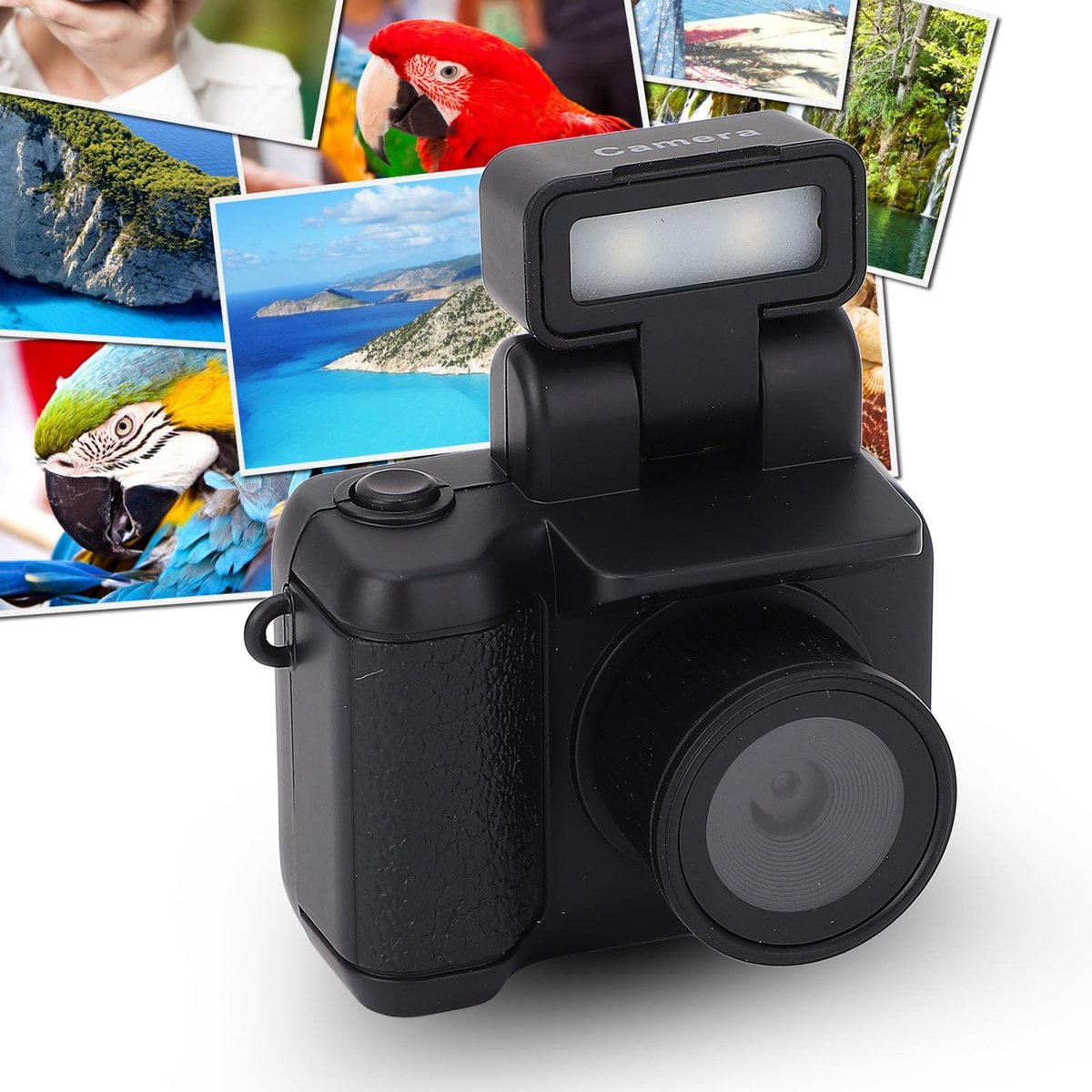 Dailygoods - Mini-duimcamera - 1080P-videocamera - Compact en lichtgewicht - 1,44 Inch Kleurenscherm - Oplaadbaar - Ideaal voor Reisfotografie