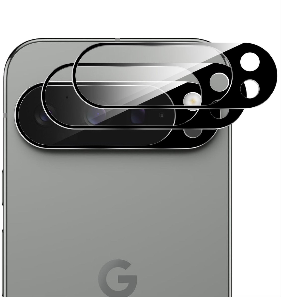 Dailygoods - Cameralensbeschermer - HD-glas - Volledige bescherming - Anti-vingerafdruk - Geschikt voor Google Pixel 9 Pro - 2 stuks