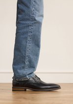 Van Lier - Homme - Chaussures à lacets en cuir noir - Taille 40