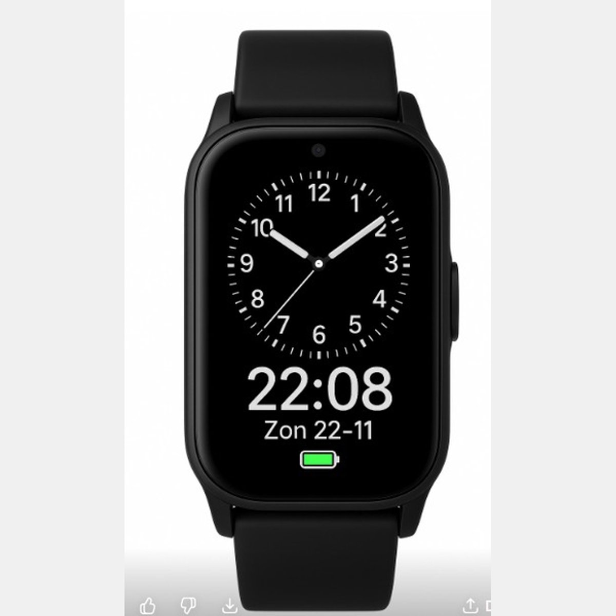 WatchToCare Halo GPS Alarmhorloge Senioren | Valdetectie | 4 Dagen Accu | Zonder Abonnement | IP67 Waterbestendig - Zwart