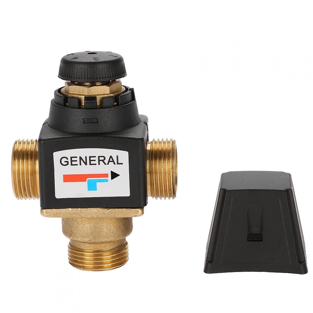 3-Weg Thermostatische Mengkraan DN20 - Messing voor Zonneboiler en Vloerverwarming