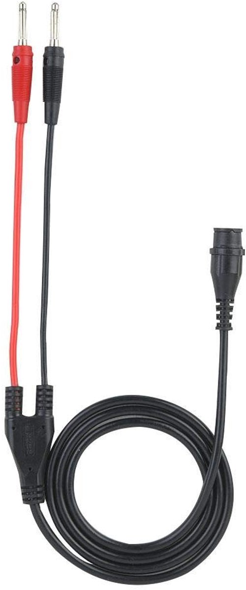 Dailygoods Plug naar Banana Plug - Coaxiale Kabel - 120 cm - Zwart - Oscilloscoop - Test Lead - Silicone Bescherming