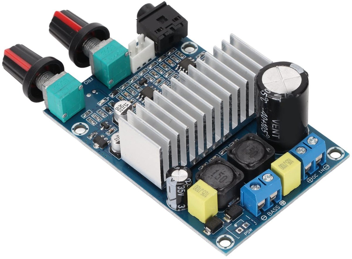 Store_7 - Digitale Versterkerkaart - Subwoofer-versterker - Energiezuinig en efficiënt - Compact formaat - 100W basuitgang - Geschikt voor DIY luid...
