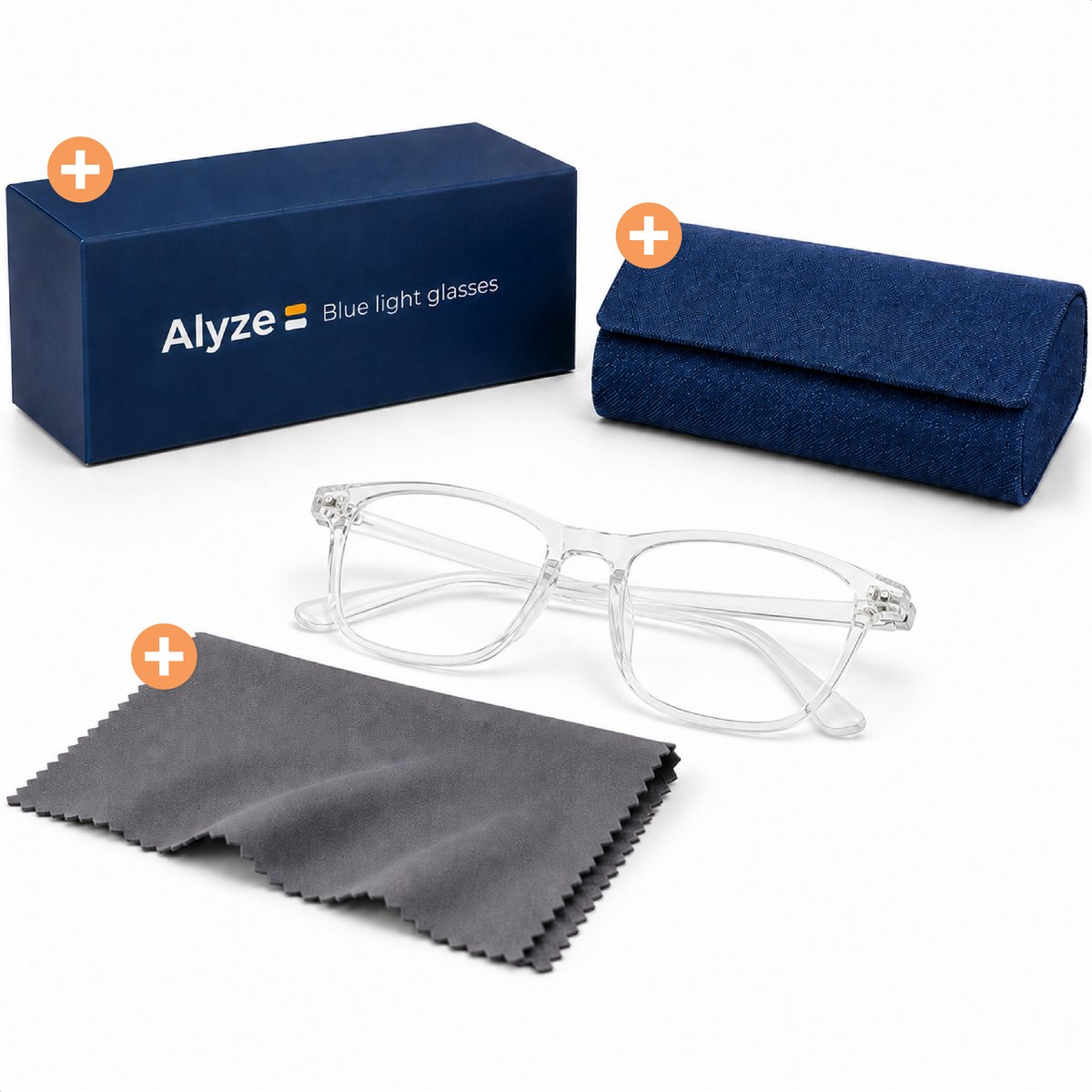 Alyze blauw licht filter bril zonder sterkte