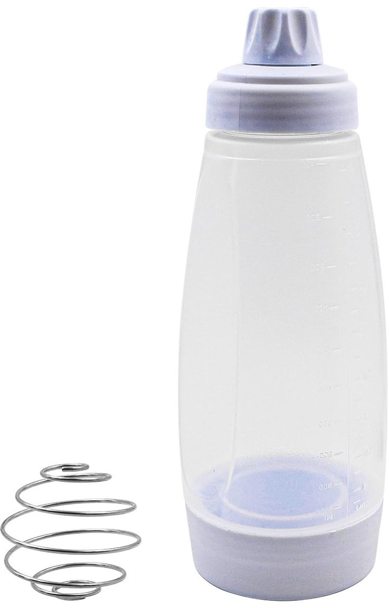 Zeynomax - Deegdispenser - Pannenkoekendispenser - Handige mengfles voor pannenkoeken - 1000 ml - Geschikt voor wafels en sauzen - Perfect voor ontb..