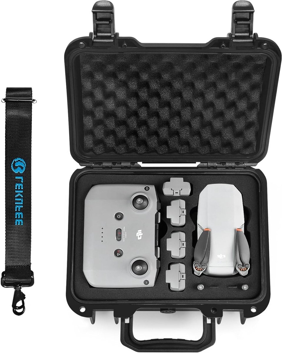 Draagbare waterdichte hard case voor DJI Mini 4K, Mini 2 SE en Mini 2 met accessoires en bescherming
