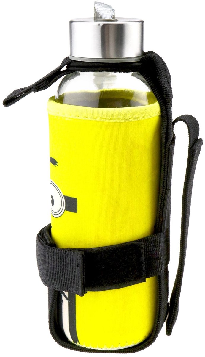 Vlemico - Black Hiking Camping Water Bottle Holders Belt Pouch Bag - Nylon Bag met Molle Design - 25cm x 21cm - Perfect voor Outdoor Activiteiten -...