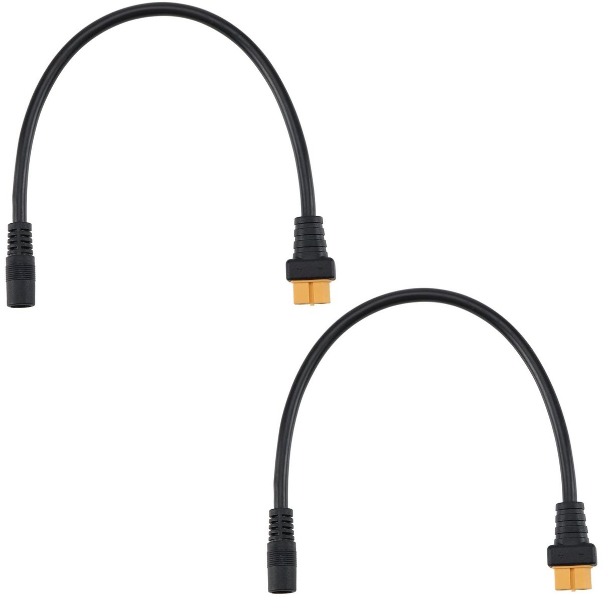 Jhubersproducts - Adapterkabel XT60 naar DC 5,5 x 2,5 mm - 2 stuks - 30 cm - 10A - Geschikt voor soldeerbout en drone voeding - Kabelset voor hobbyist