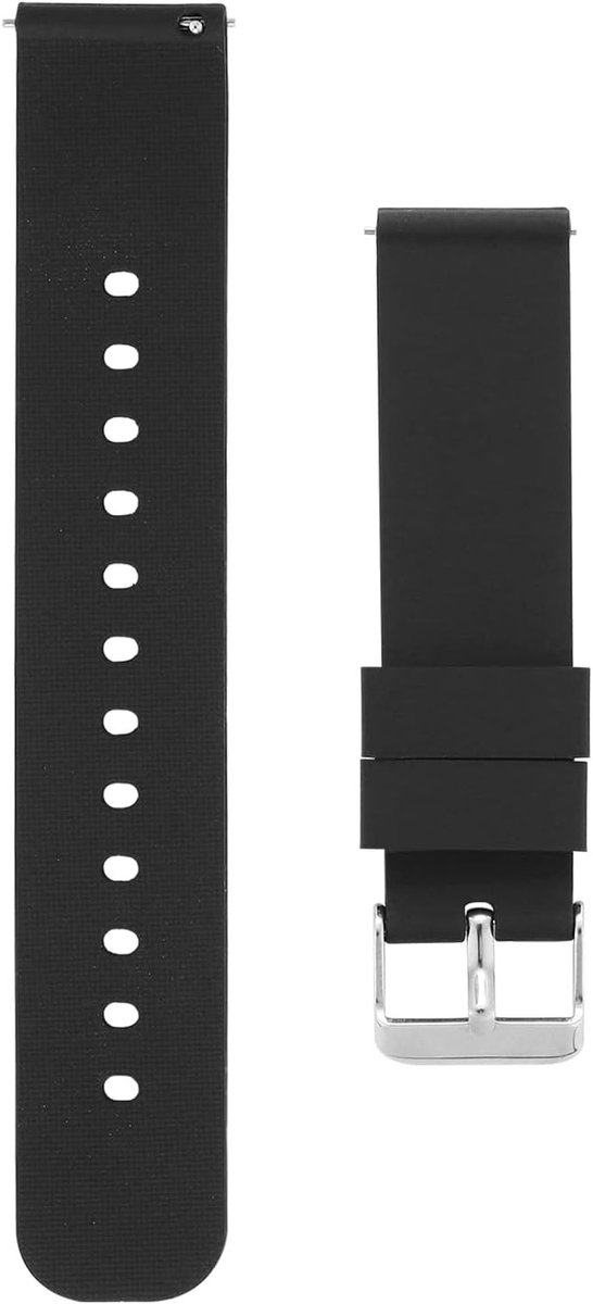 Zachte Siliconen Horlogebanden met Snelle Bevestiging - Vervangende 21cm Straps met Zilveren Gesp voor Comfort en Stijl