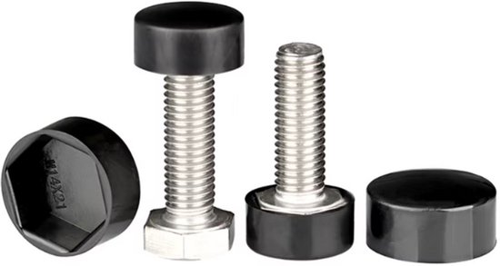 NOLDAR Zeskantbouten M6 X 25 Mm – 20 Stuks Met Moeren En Ringen, AISI 304 Roestvrij Staal, DIN 933/934/125, Geschikt Voor Binnen En Buiten 2 miniatura