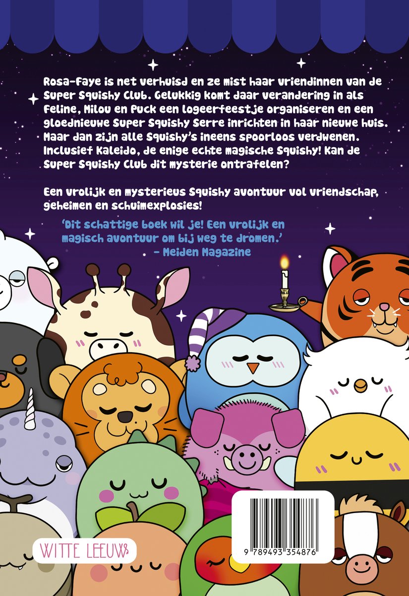 De Super Squishy Club - Pyjama Party! - back cover