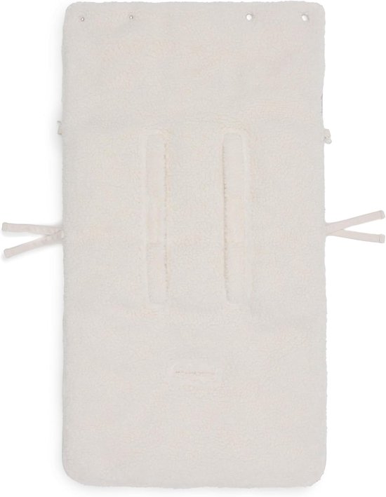 Baby Voetenzak - Wandelwagenzak Kinderwagen - Warmte Buiten - Teddy Voering - 42 x 82 cm - Oatmeal — afbeelding 5