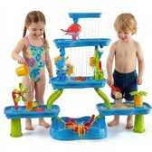 Table d'activité aquatique - Jeu sensoriel d'activités,Évier de jeu 4 en 1 avec pompe et eau courante - pour garçons et filles de 4 à 8 ans, été extérieur piscine