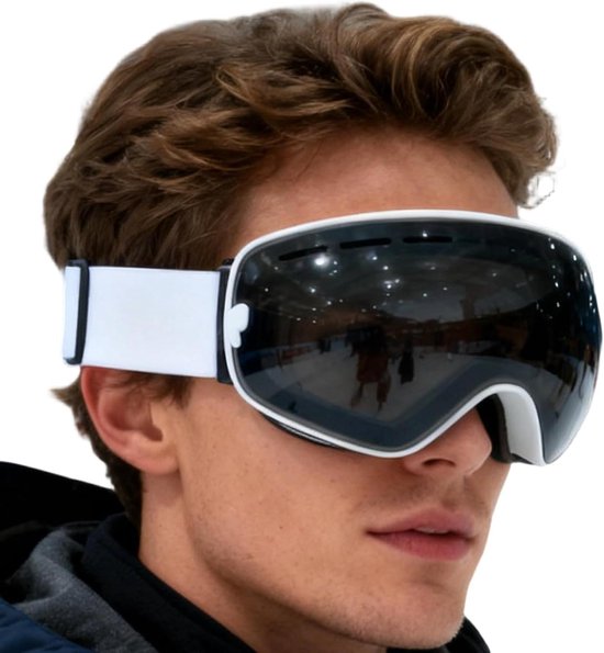 Skibril - Wintersport masker - Outdoor sport - UV bescherming anti-condens - Uniseks volwassene - Zwart