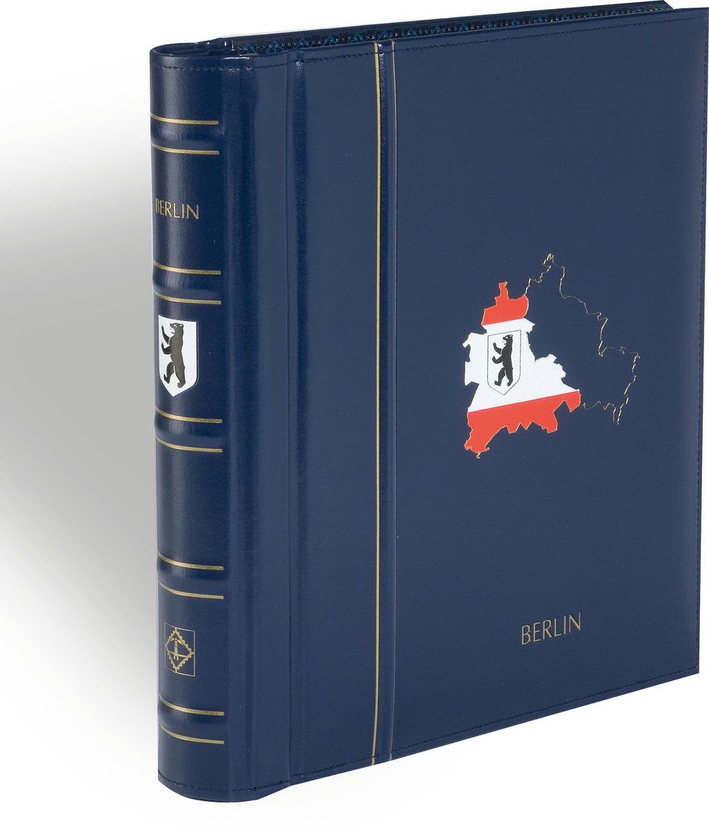 LEUCHTTURM - Muntblad - SF-Illustrated album Perfect DP, klassiek ontwerp BERLIN 1948-1990, blauw