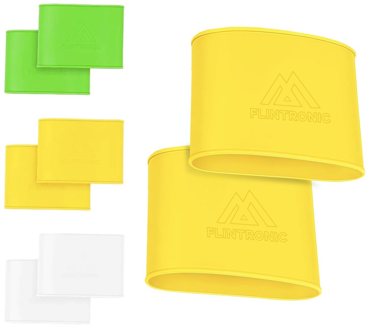 Dailygoods - Voetbal Been Bands - Siliconen Voetbalaccessoires - Geel - Unisex - Sportaccessoires voor elke voetbalfan - Comfortabel en duurzaam