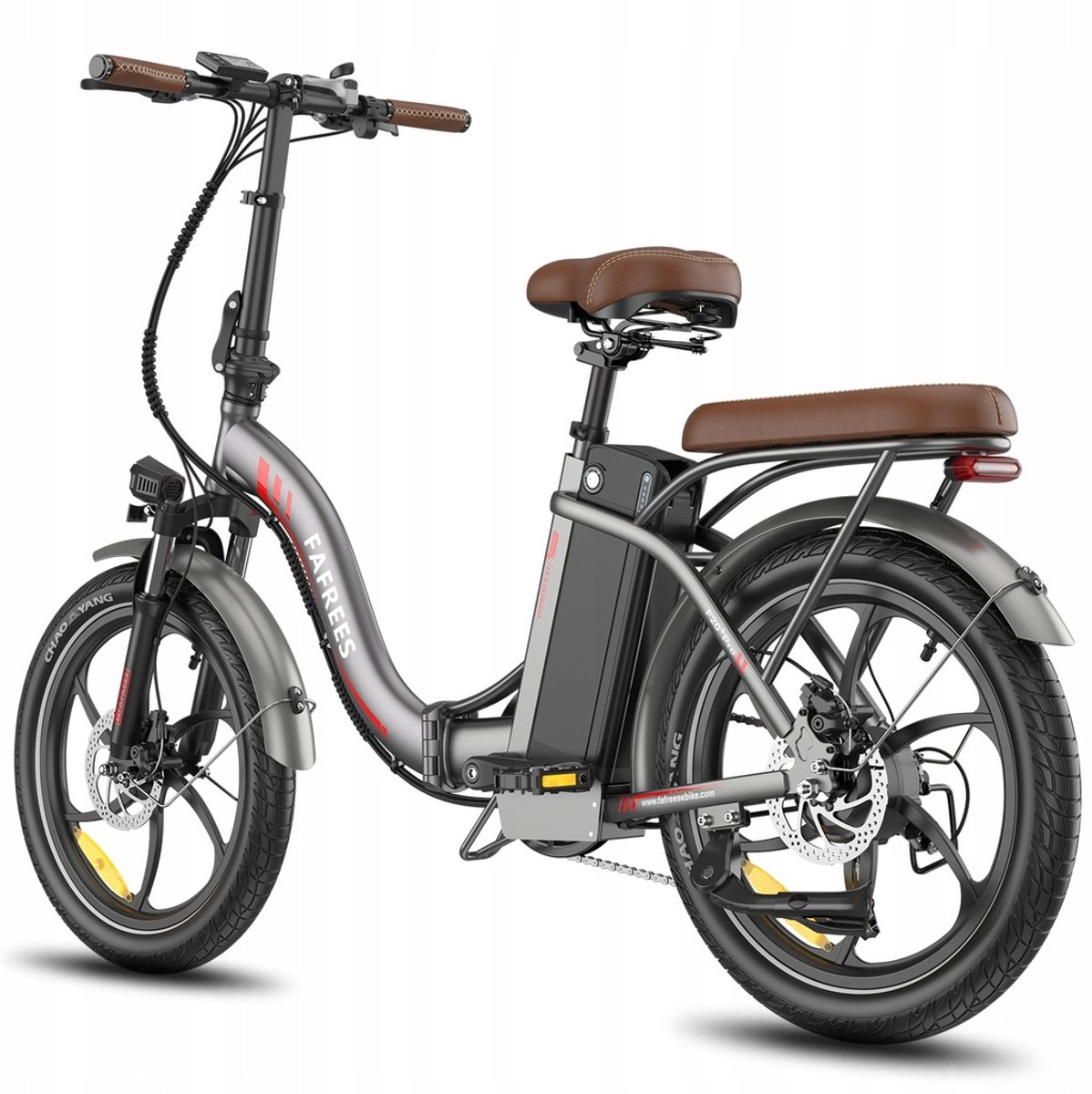 Fafrees F20+ Pro Opvouwbare Elektrische Fiets – 36V 25Ah Accu, 120km Bereik, 7-Speed Shimano, 20"x3.0" Banden – Grijs