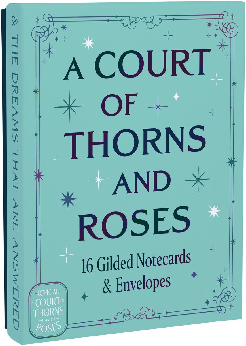 A Court Of Thorns And Roses Official Gilded Notecards