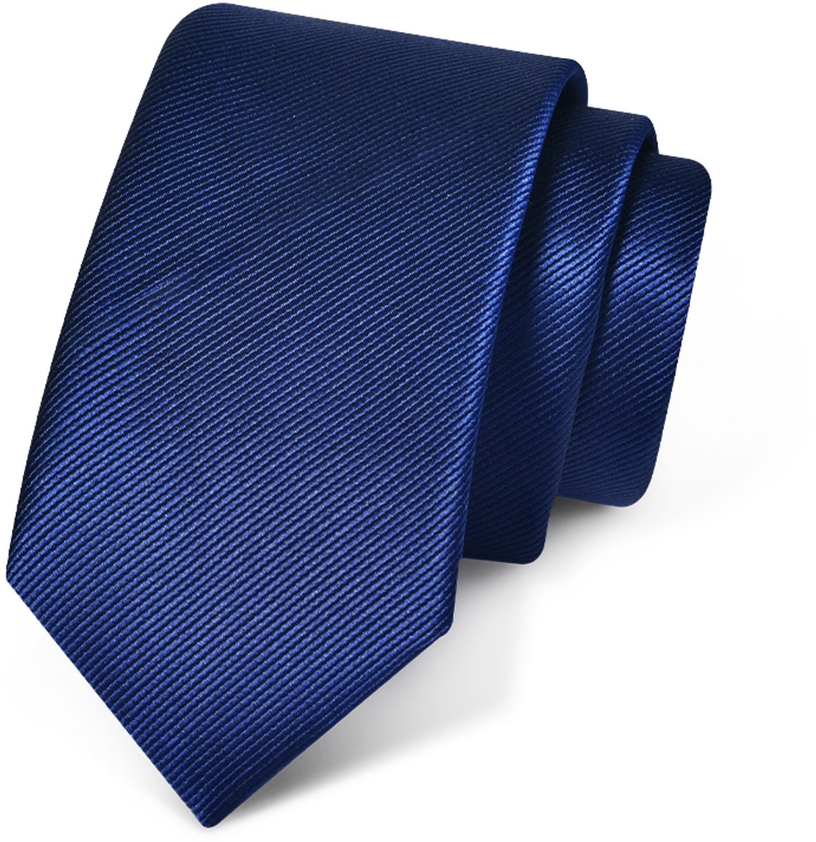 Premium Ties - Luxe Stropdas Heren - Polyester - Marine blauw - Incl. Luxe Gift Box!