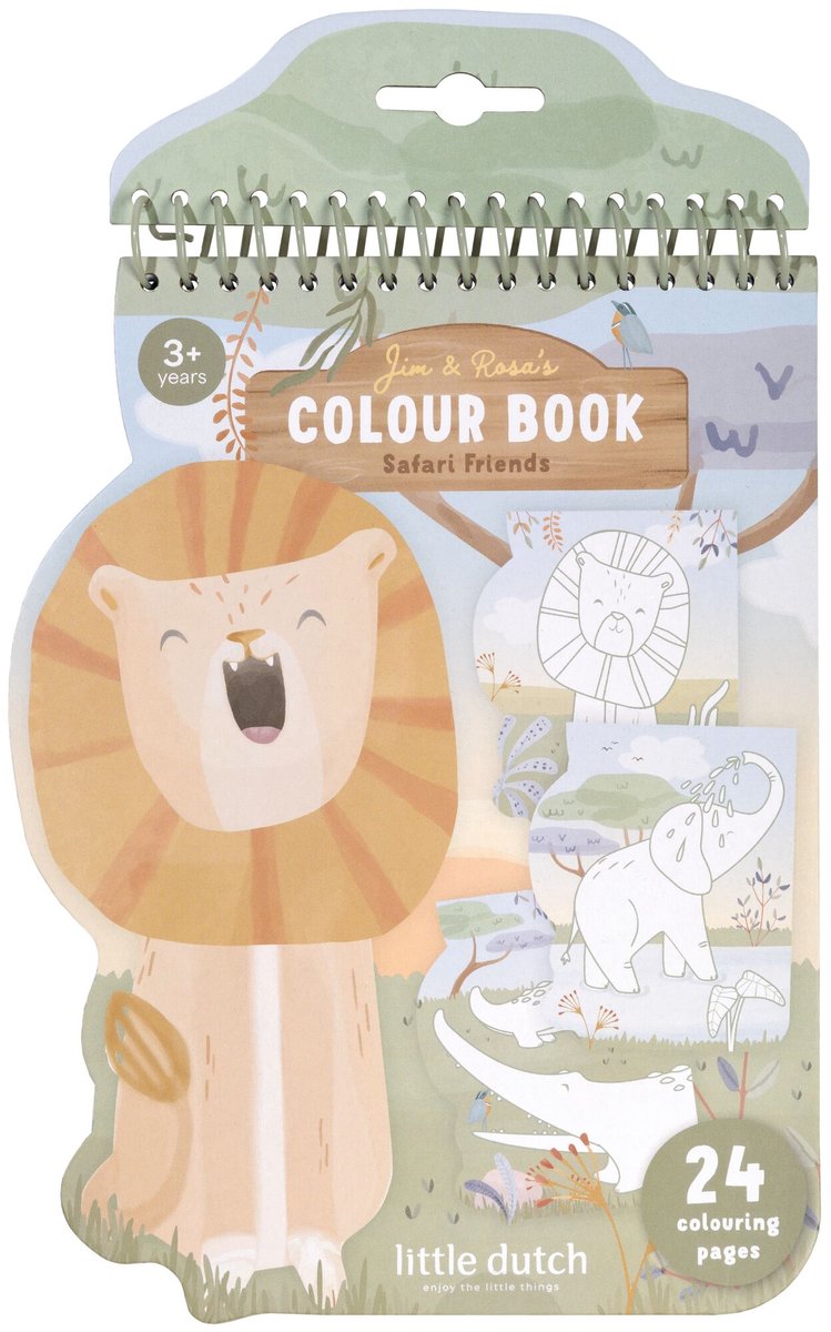 Little Dutch Leeuw kleurboekje - Safari - cadeautip vakantie boek - creatief speelgoed
