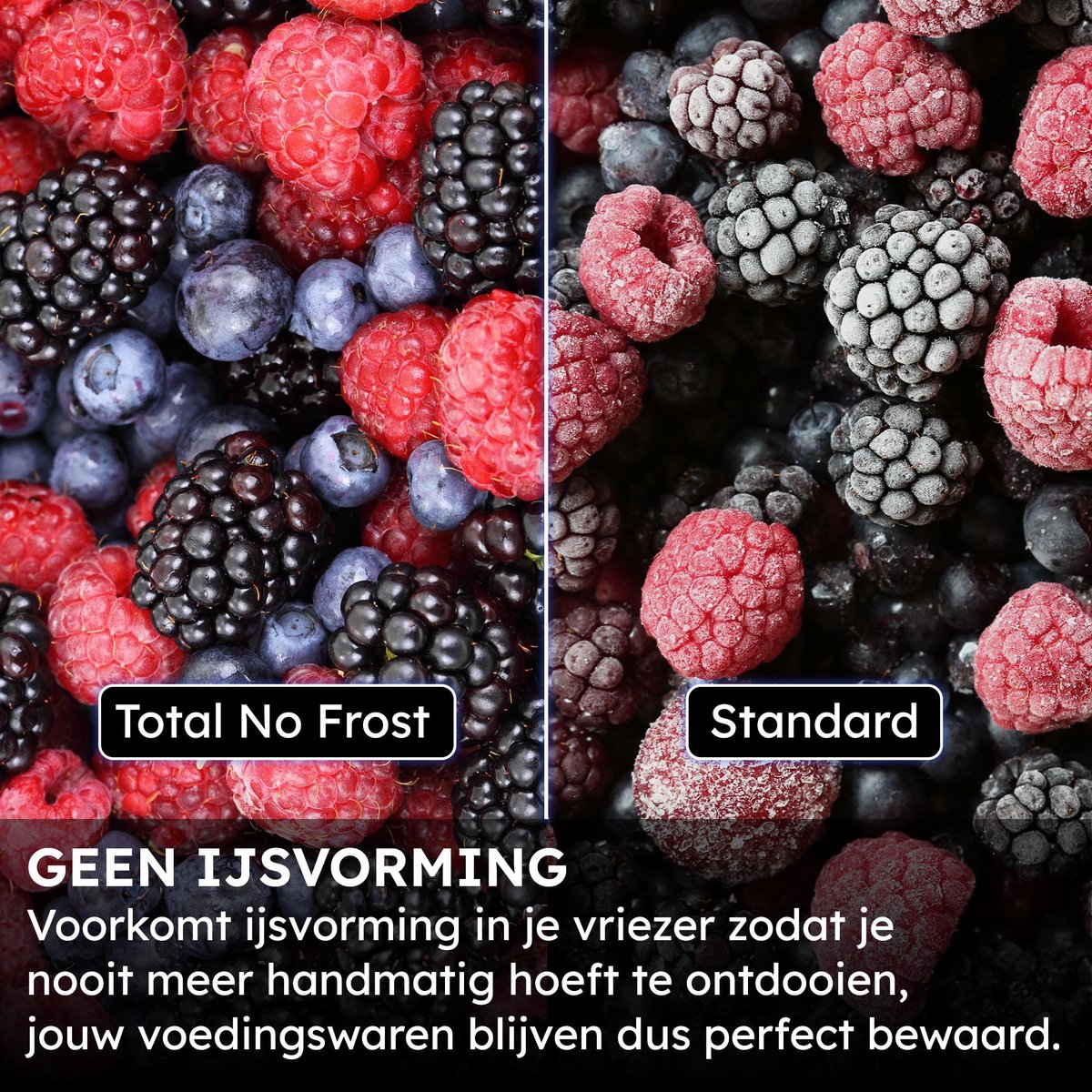 Haier HFR3718DNMM - Koel-vriescombinatie - 402L - Total No Frost - Direct Access lades - 99% Air Surround - Energieklasse D - 10 Jaar Garantie op onderdelen — afbeelding 6