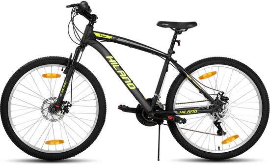 HILAND Ridge Mountainbike - 26 Inch - 18 Versnellingen - Robuust Stalen Frame - Dubbele Schijfremmen - MTB voor Heren & Dames van Hiland — afbeelding 2