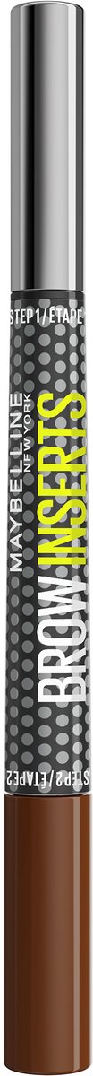 Maybelline New York Brow Inserts Wenkbrauw Multiplier - 4 Medium Brown - Micro-precisiepen - Hair-like fiber gel - 1,25ml