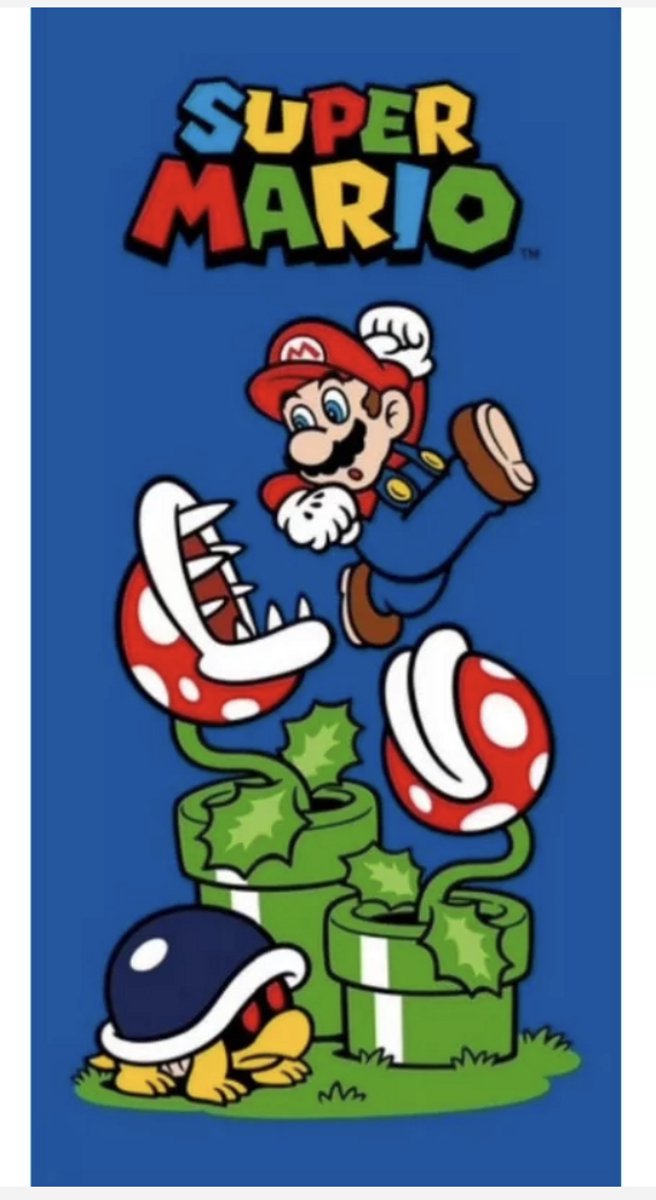 Super Mario Strandlaken Badlaken 70x140 Polyester Snel drogend