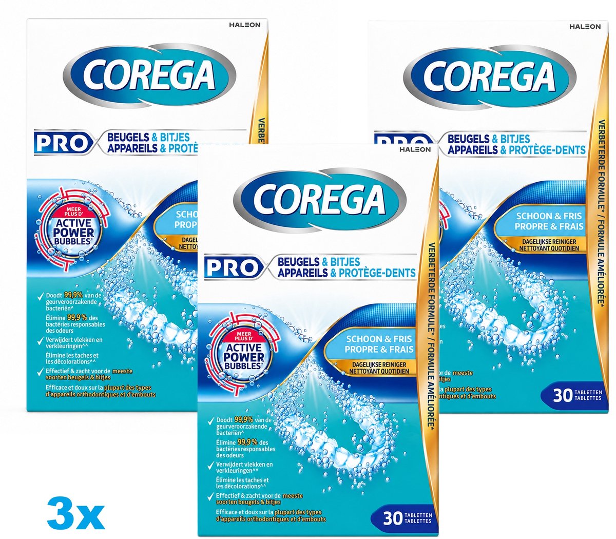 Corega Pro Beugels & Bitjes 3 x 30 tabletten