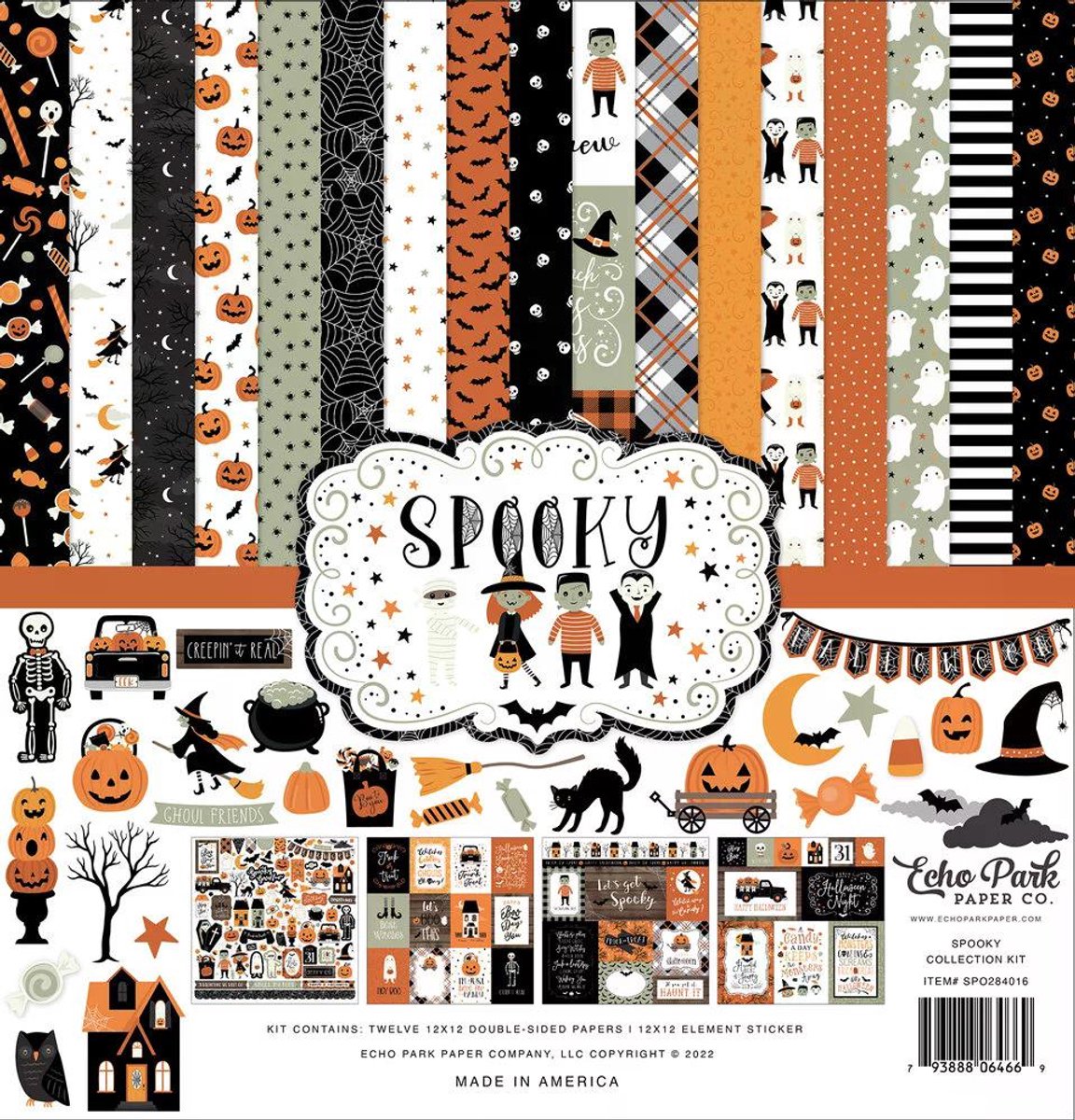 Echo Park - Spooky 12x12 Inch Collection Kit (SPO284016)