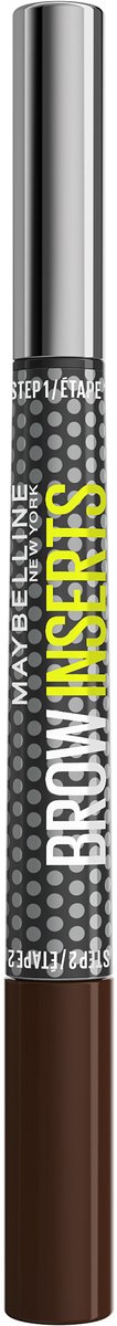 Maybelline New York Brow Inserts Wenkbrauw Multiplier - 5 Deep Brown - Micro-precisiepen - Hair-like fiber gel - 1,25ml