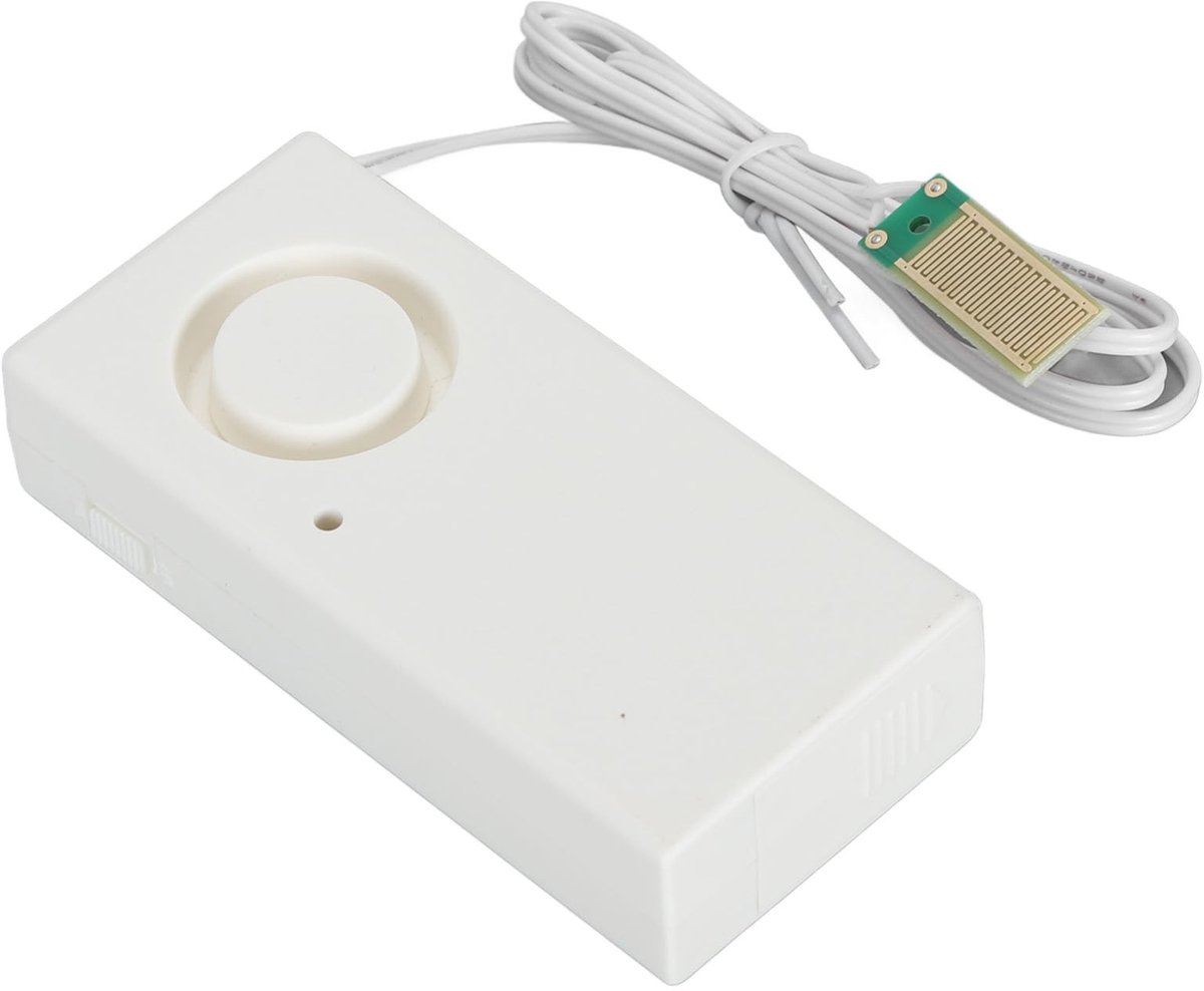 Elzusha - Waterlekdetector - Waterlekalarm - 120dB Luide Sirene - Voor Thuis - Watersensor Alarm - Geschikt voor Keuken en Kelder